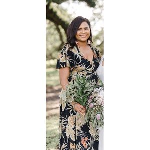 Floral Maxi Wrap Dress